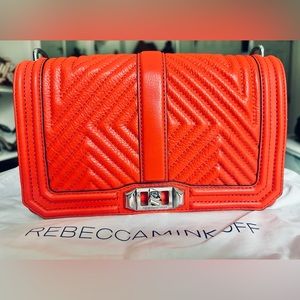 Rebecca Minkoff Love Chevron Quilted Leather Crossbody Bag